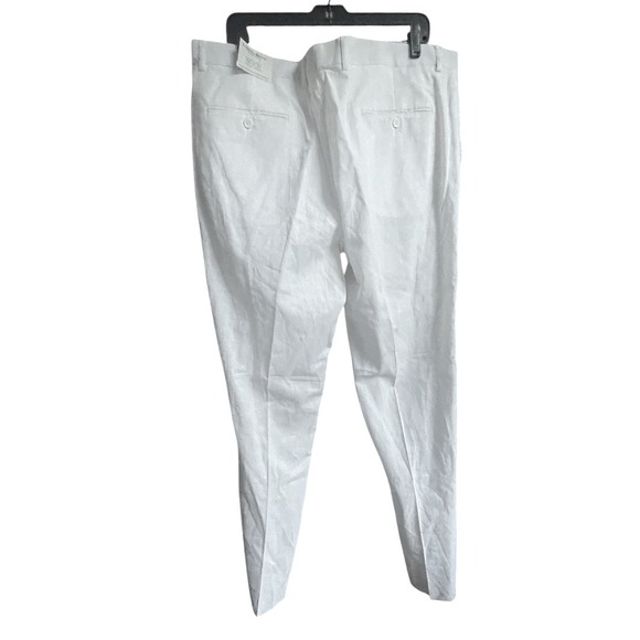 Lorenzo Bruno Italian Made White Linen Dress Pants 40 NWT - Picture 3 of 7